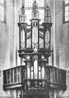 Situatie in de Martinikerk in Bolsward. Date: ca. 1900.